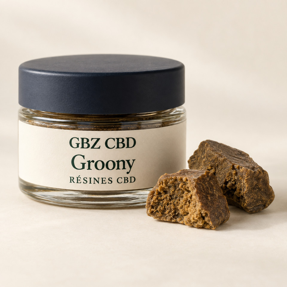 Groony — visuel vertical du conditionnement GBZ CBD