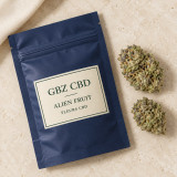 Alien Fruit — mise en scène du conditionnement GBZ CBD