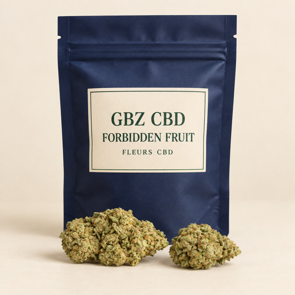 Forbidden Fruit — packshot GBZ CBD, catégorie Fleurs CBD