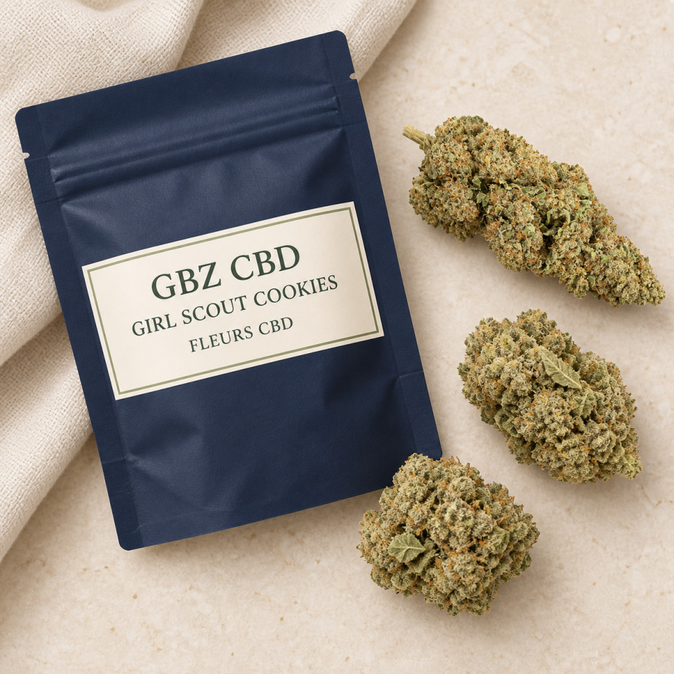 Girl Scout Cookies — mise en scène du conditionnement GBZ CBD