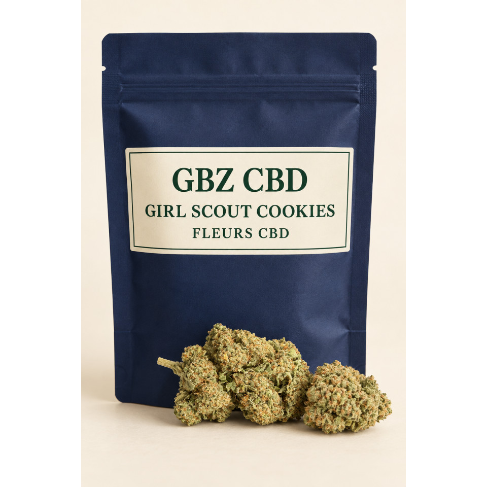 Girl Scout Cookies — visuel vertical du conditionnement GBZ CBD