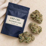 Rainbow Chip — mise en scène du conditionnement GBZ CBD