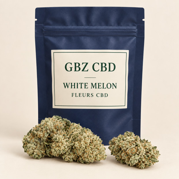 White Melon — packshot GBZ CBD, catégorie Fleurs CBD
