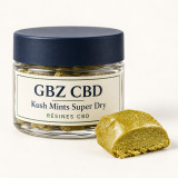 Kush Mints Super Dry — packshot GBZ CBD, catégorie Résines CBD