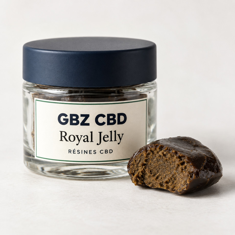 Royal Jelly — packshot GBZ CBD, catégorie Résines CBD
