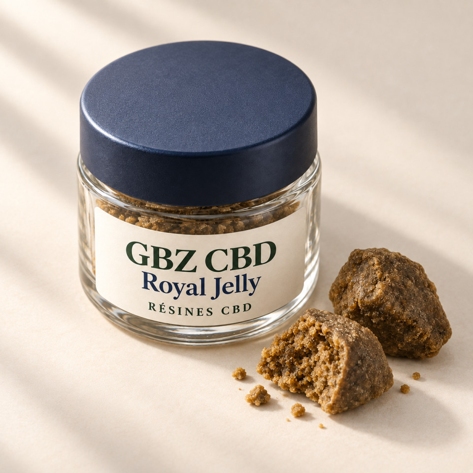 Royal Jelly — mise en scène du conditionnement GBZ CBD