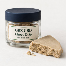 Choco Drip — packshot GBZ CBD, catégorie Résines CBD